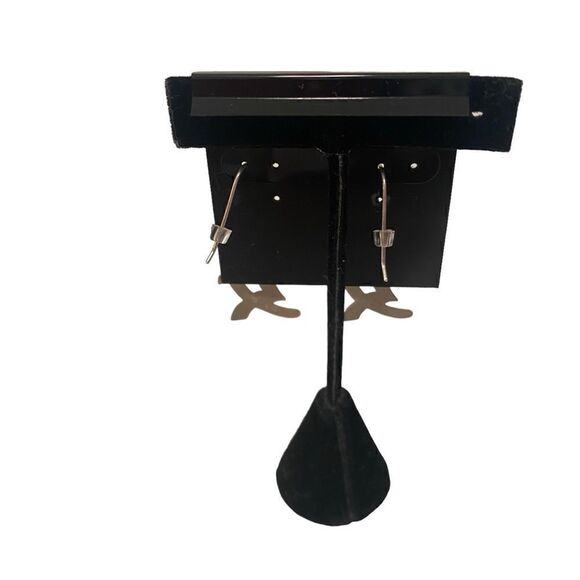 Vintage Sterling Silver Asian Inspired Dangle Earrings. - Picture 4 of 6